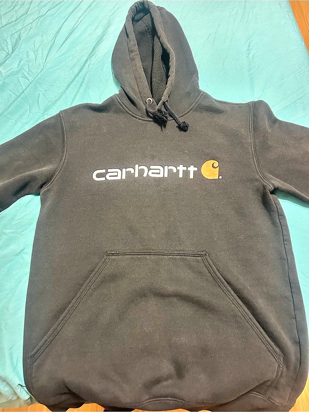 Carhartt K288 Loose Fit Midweight Logo Sleeve Graphic Hoodie Black Hoodie